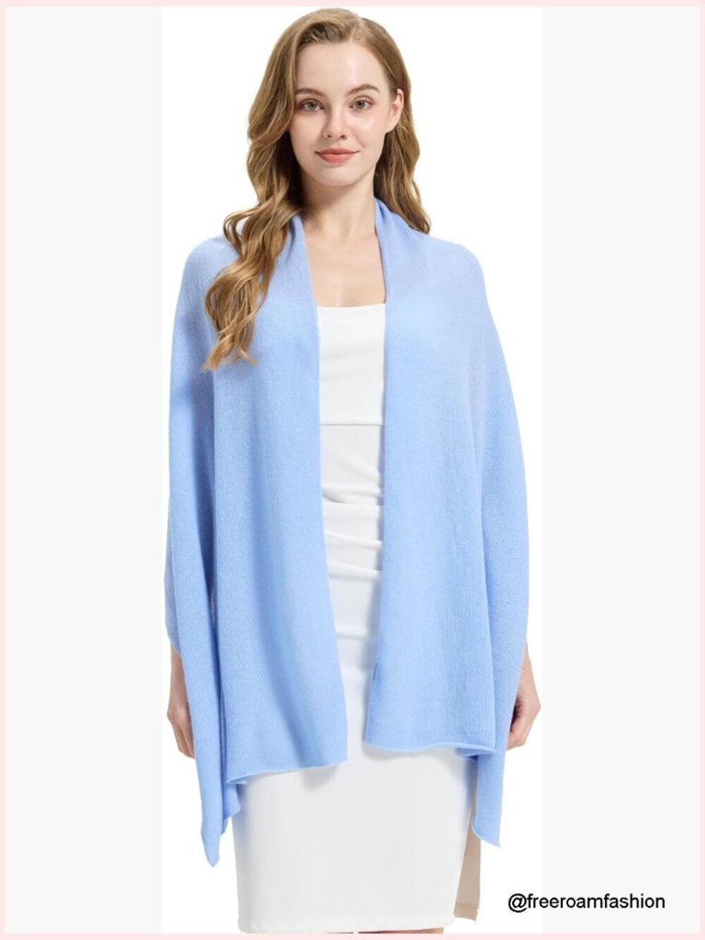 100% Cashmere Shawl, Soft Large Pashmina Wrap, Lightweight Travel Scarf 71x24